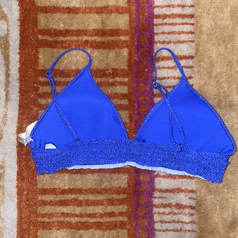 Seafolly El Dorado Frill Bralette Bikini Top SZ US 10 - Picture 5 of 6
